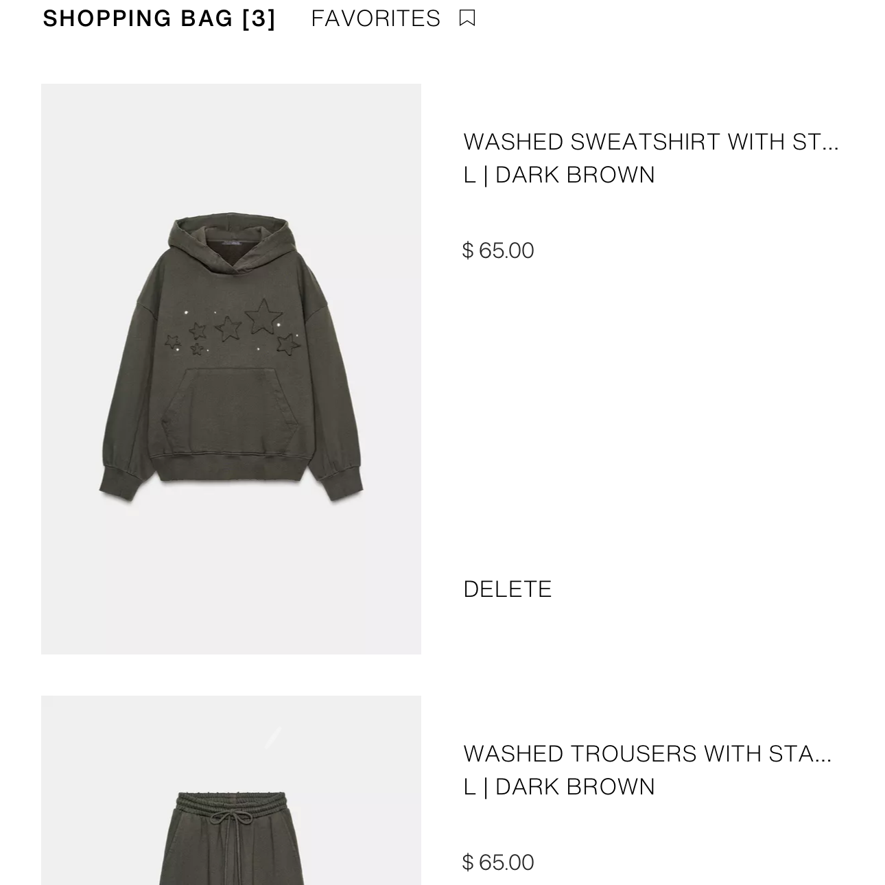 Mira cart review interface